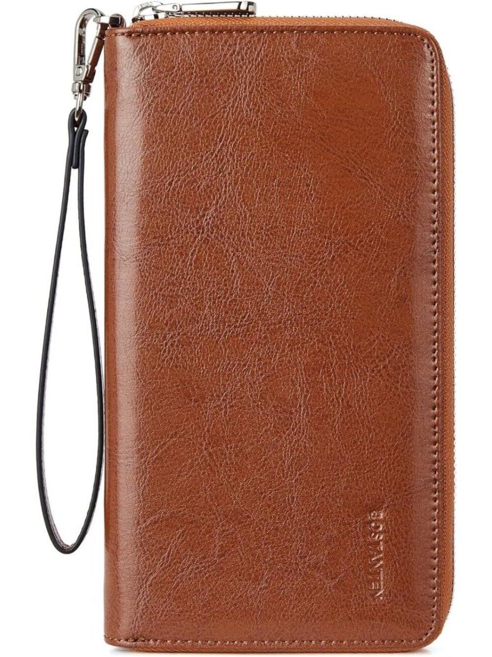 Stylish Leather Wallet for Women - RFID Blocking Zip Around Clutch Purse